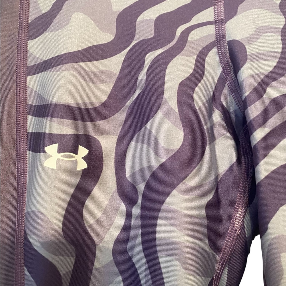 Under Armour Purple Patterned Compression Leggings - image 4
